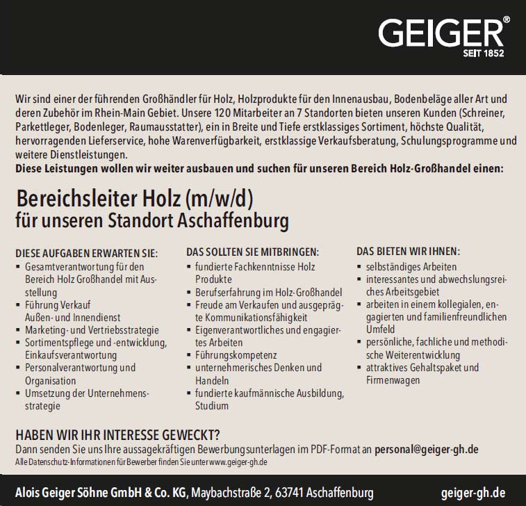 Stellenangebot