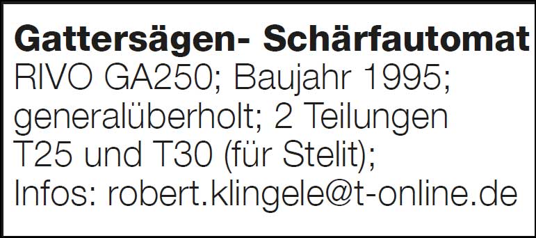 Technisches – Verkäufe