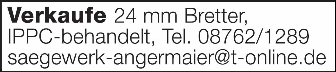 Holzangebot