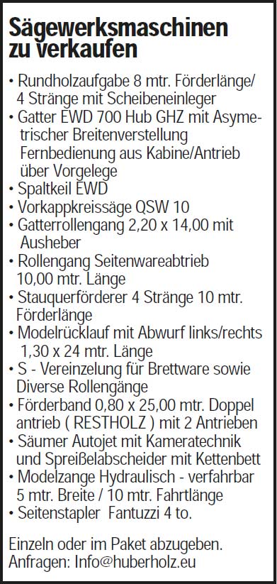 Technisches – Verkäufe